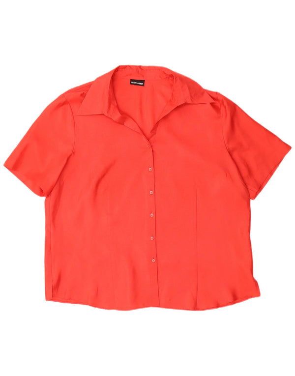 Gerry Weber Chemisier à manches courtes pour femme UK 20 2XL Rouge Polyester