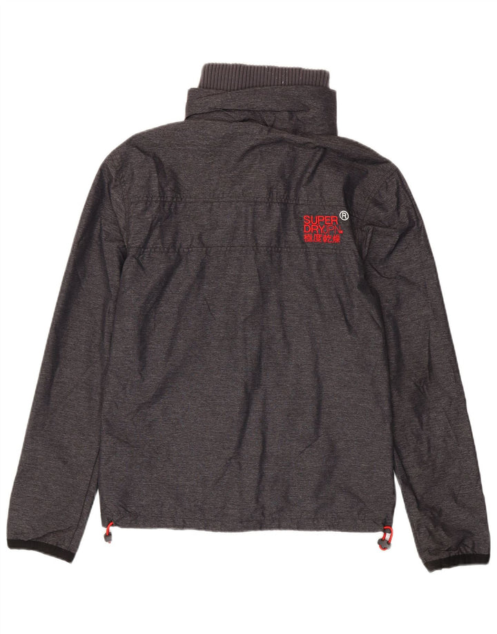 Superdry Veste de pluie graphique pour hommes UK 36 Small Grey Nylon