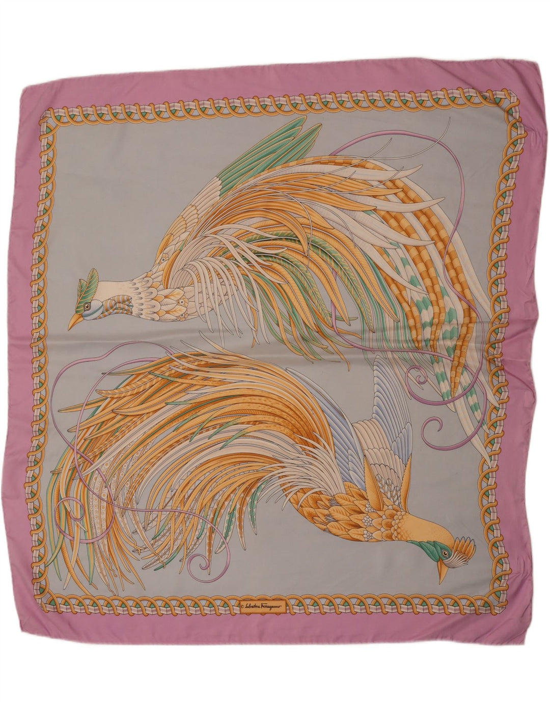 Salvatore Ferragamo Écharpe carrée pour femme Taille unique Multicolore Designer