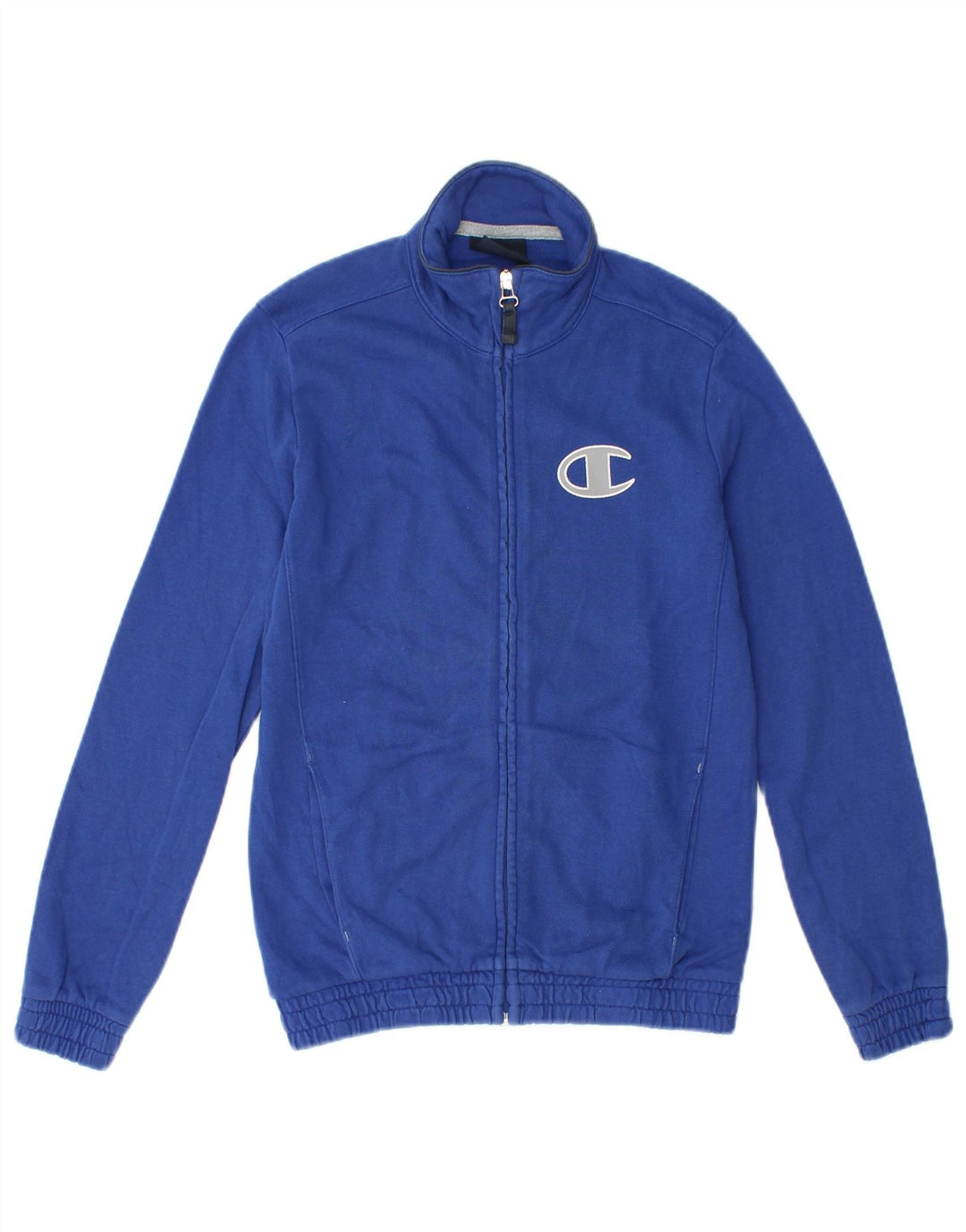 Champion Veste de Survêtement Garçon 9-10 Ans Bleu Moyen Coton
