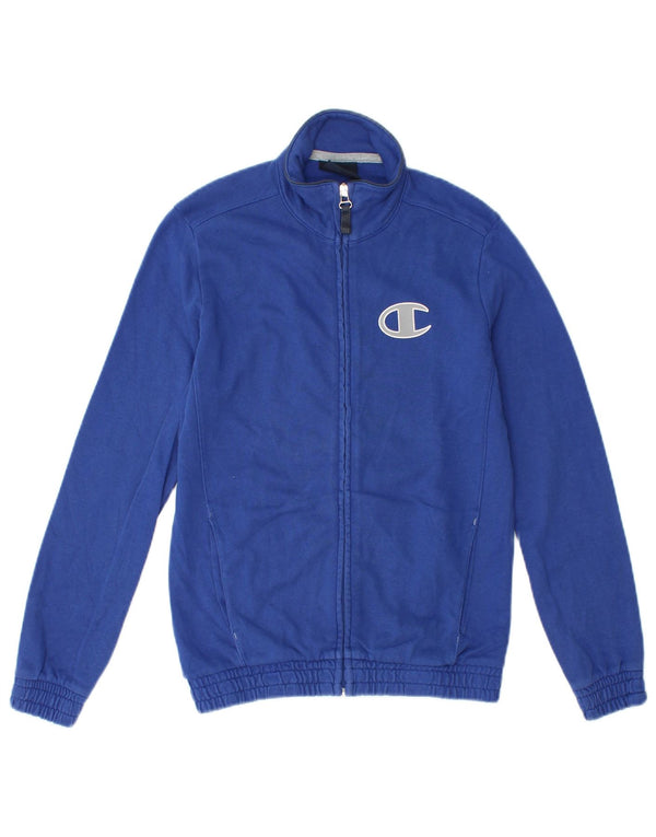 Champion Veste de Survêtement Garçon 9-10 Ans Bleu Moyen Coton