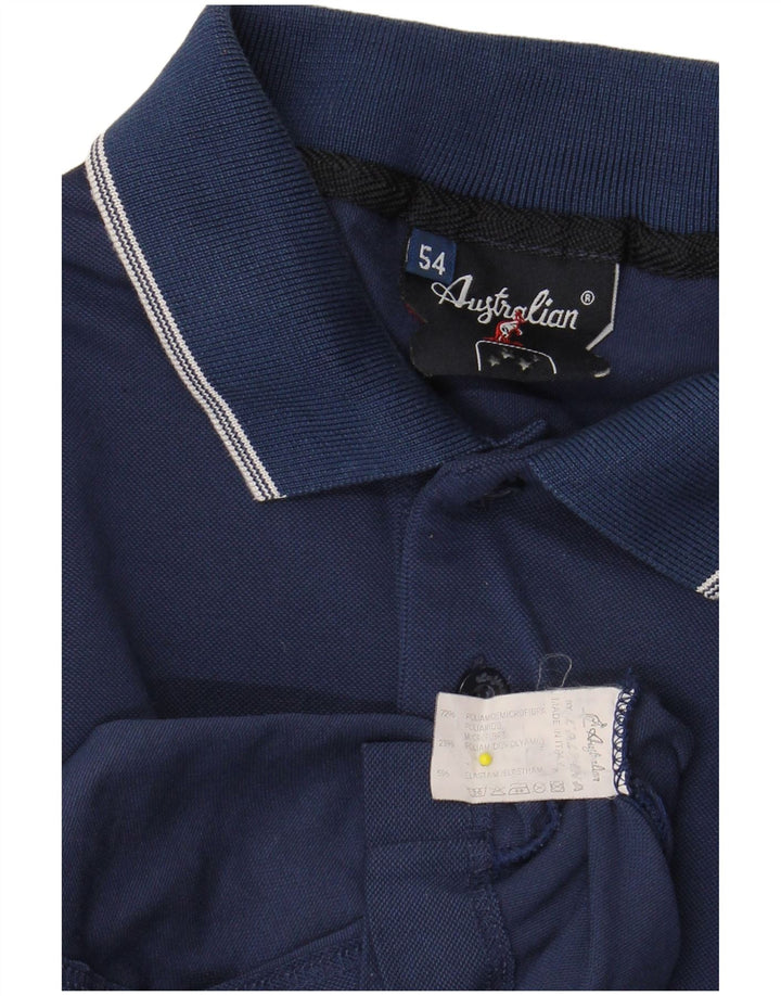 AUSTRALIAN L'ALPINA Polo Homme IT 54 XL Bleu Marine Polyamide