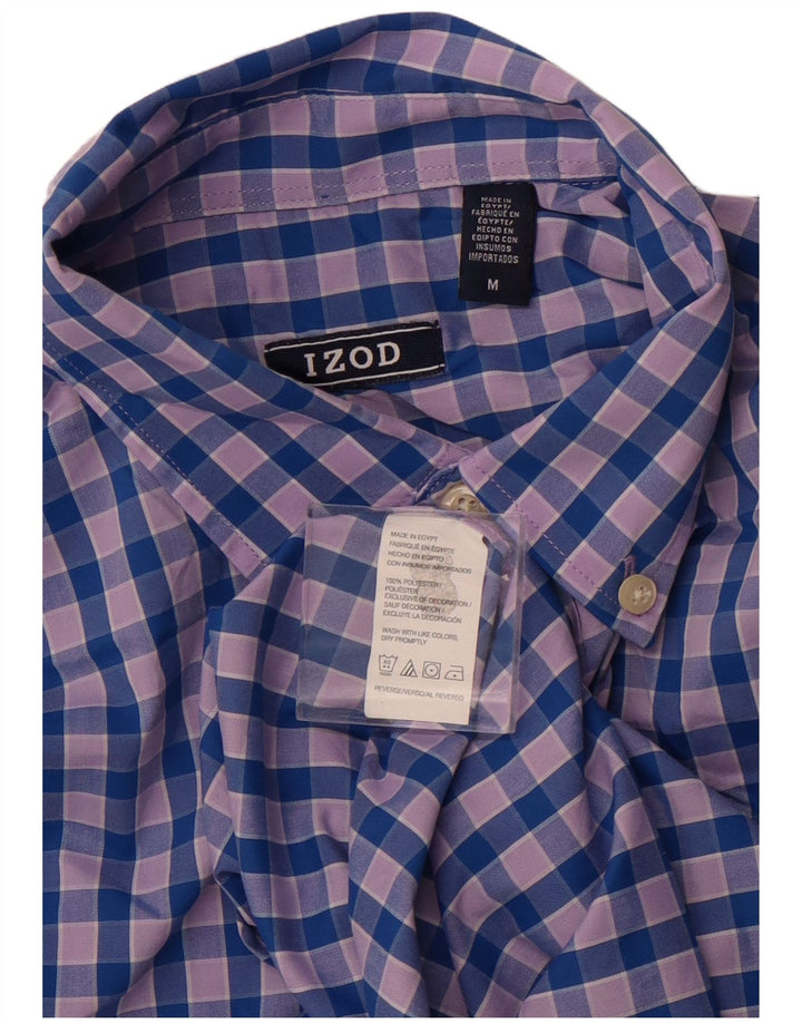 IZOD Chemise Homme Bleu Moyen Carreaux Polyester