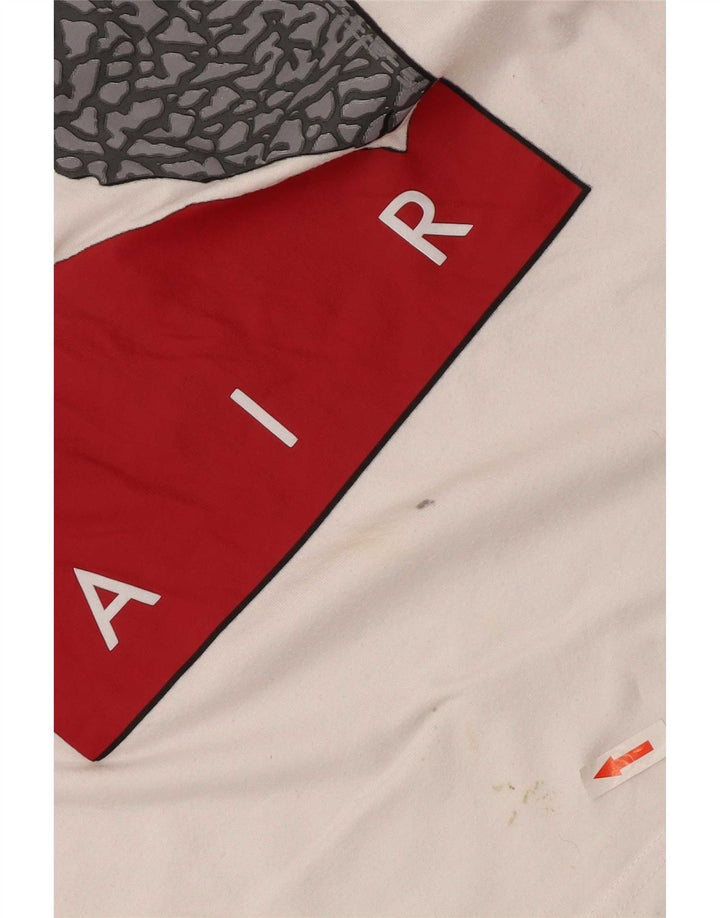 Jordan T-shirt graphique pour garçon 8-9 ans Petit coton blanc