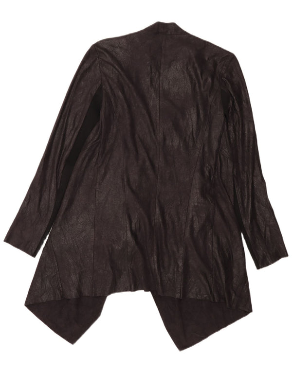 Zara Womens Asymétrique Cardigan Top UK 14 Medium Noir Colourblock