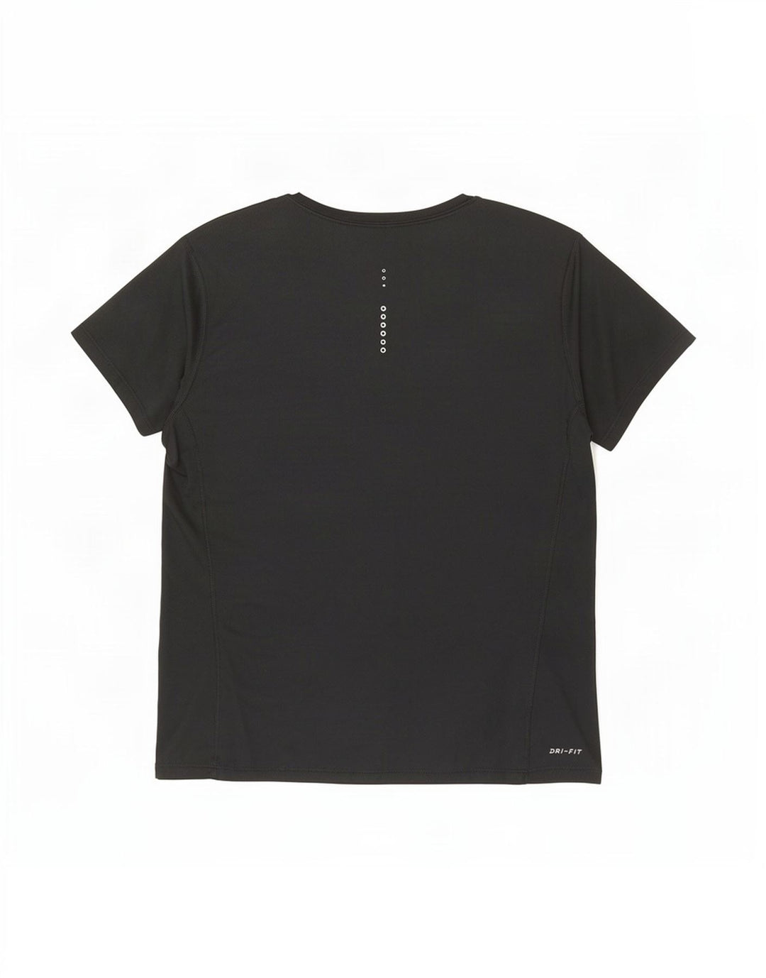 Nike Womens Dri Fit T-Shirt Top UK 14 Large Noir Polyester