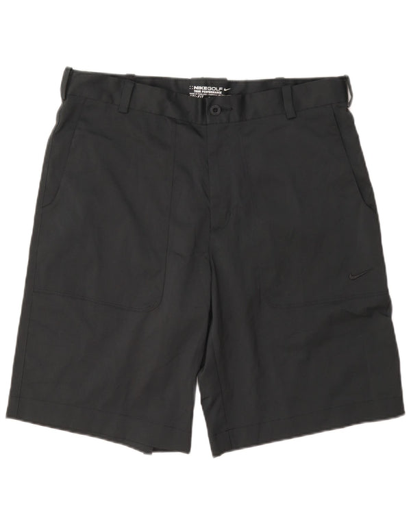 Nike Mens Dri Fit Chino Shorts W32 Medium Black Polyester