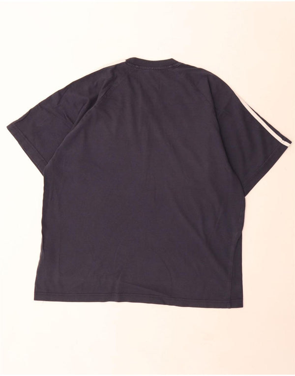 Adidas T-Shirt Homme Haut Large Bleu Marine Coton
