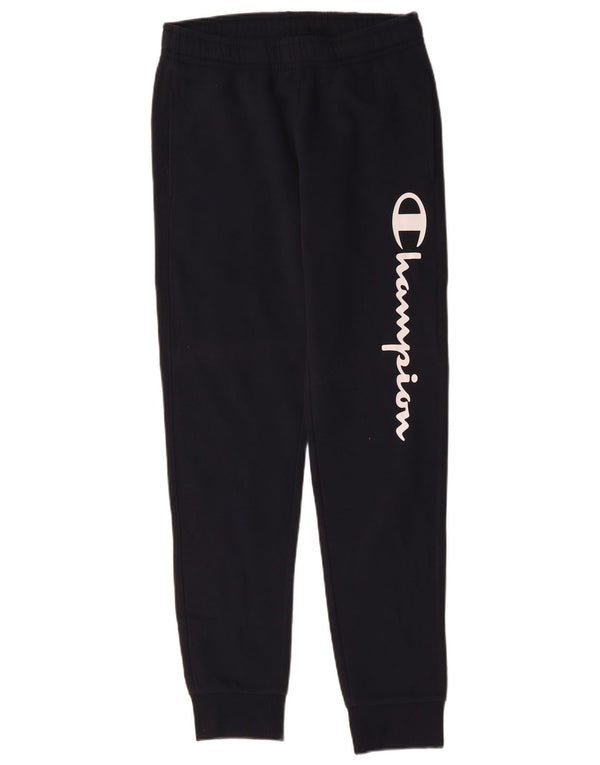 Champion Pantalon de Survêtement Graphique Homme Joggers Petit Bleu Marine Coton