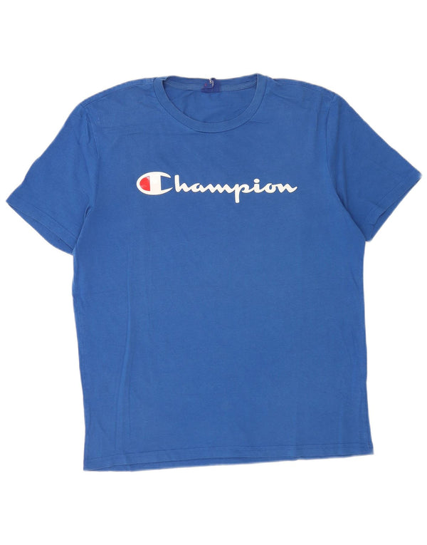 Champion T-Shirt Graphique Homme Grand Bleu