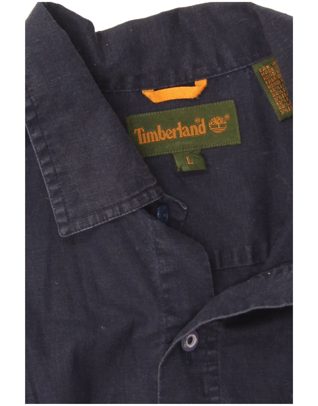 Timberland Chemise Homme Large Bleu Marine Lin