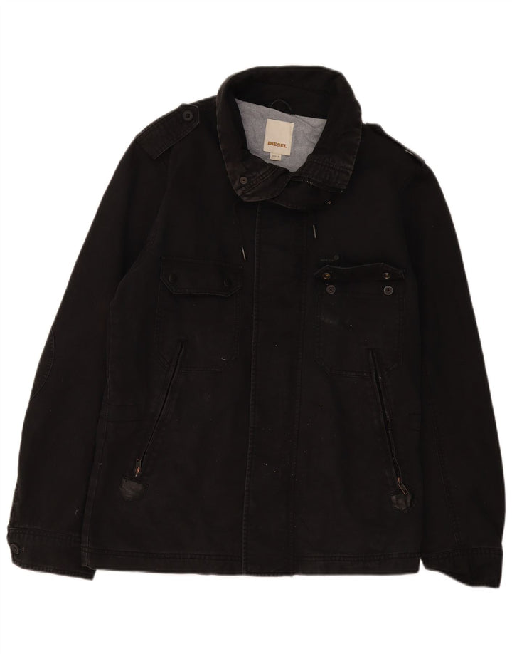 Diesel Veste militaire pour homme UK 40 Large Noir Coton