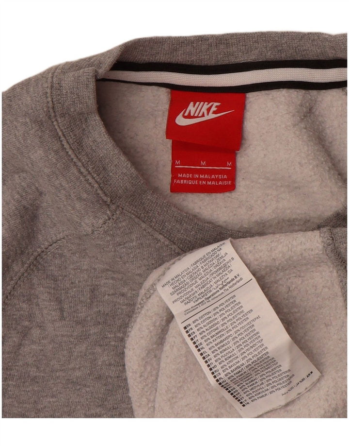 Nike Homme Sweat-Shirt Graphique Gris Moyen Moucheté Coton