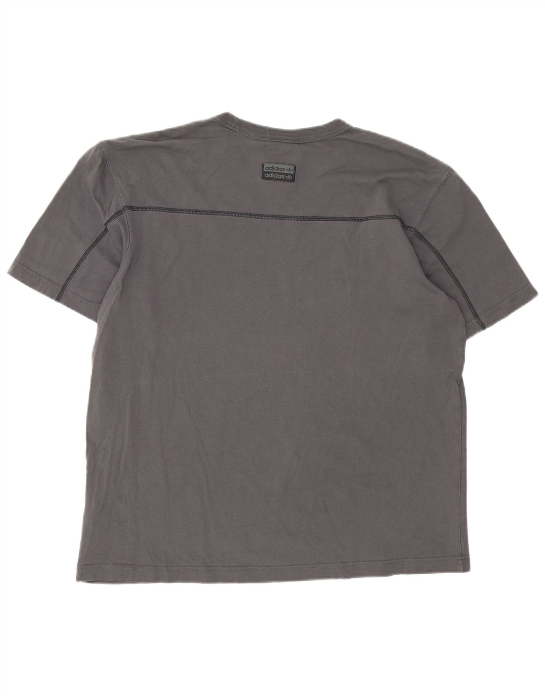 Adidas T-Shirt Homme Haut Large Gris Coton