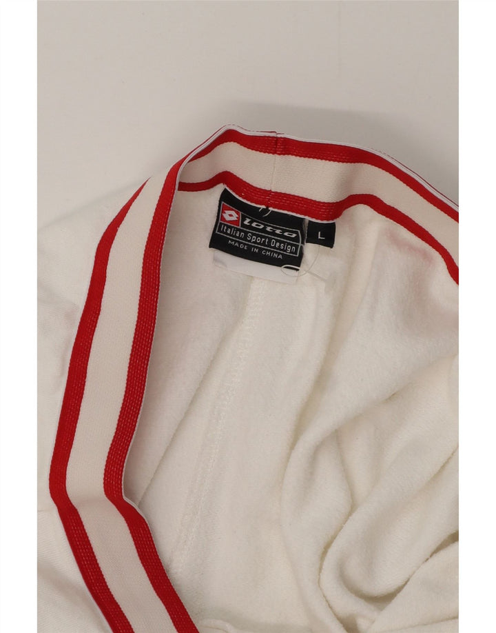 LOTTO Pantalon de survêtement pour femme UK 14 Large Blanc