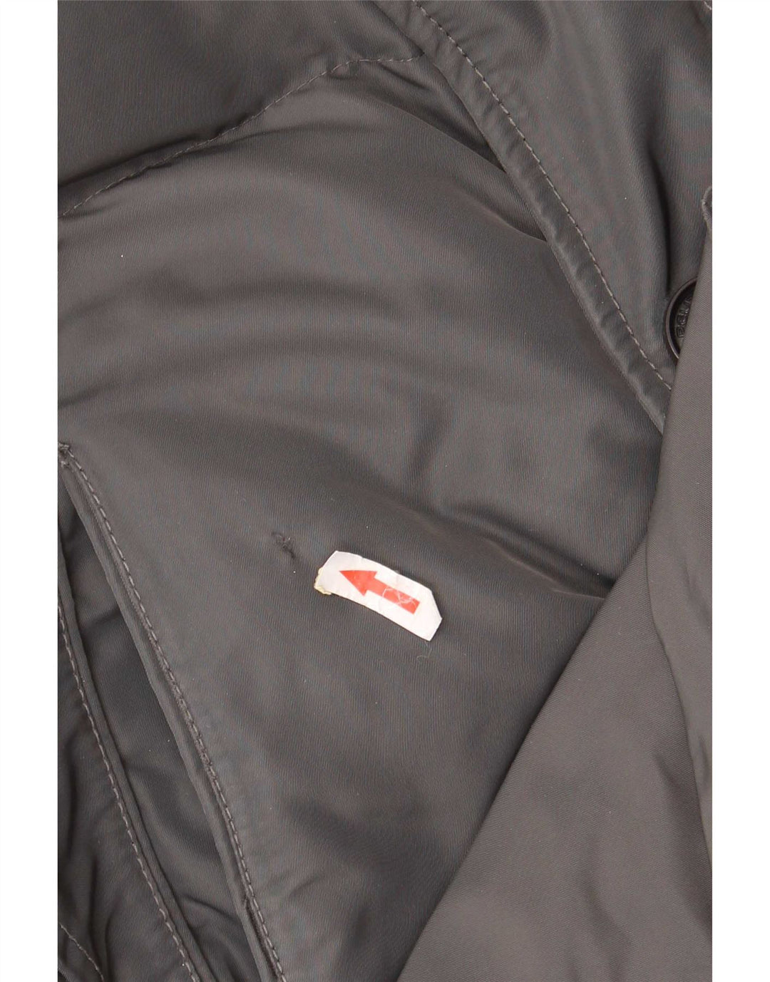 PEUTEREY Manteau matelassé à capuche pour homme UK 40 Large Gris Polyester