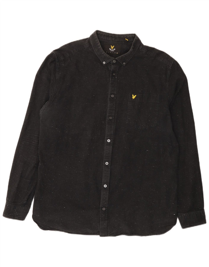 Lyle & Scott Chemise Homme 2XL Coton Moucheté Noir