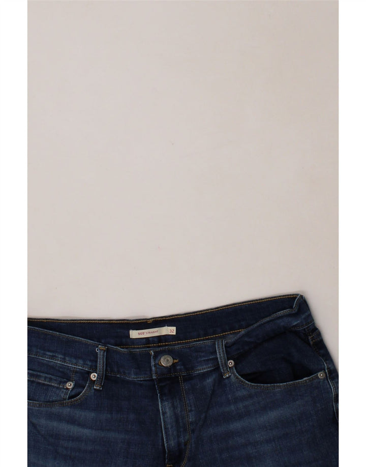 LEVI'S Womens 505 Straight Jeans W32 L28 Blue Cotton Vintage Levi's and Second-Hand Levi's from Messina Hembry 