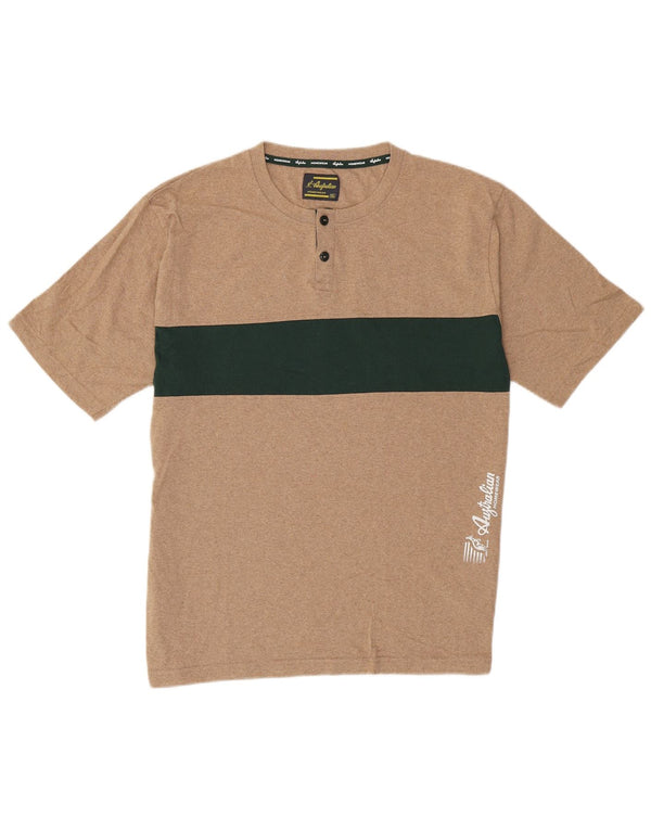 AUSTRALIAN L'ALPINA T-shirt graphique pour homme 2XL Beige Colourblock