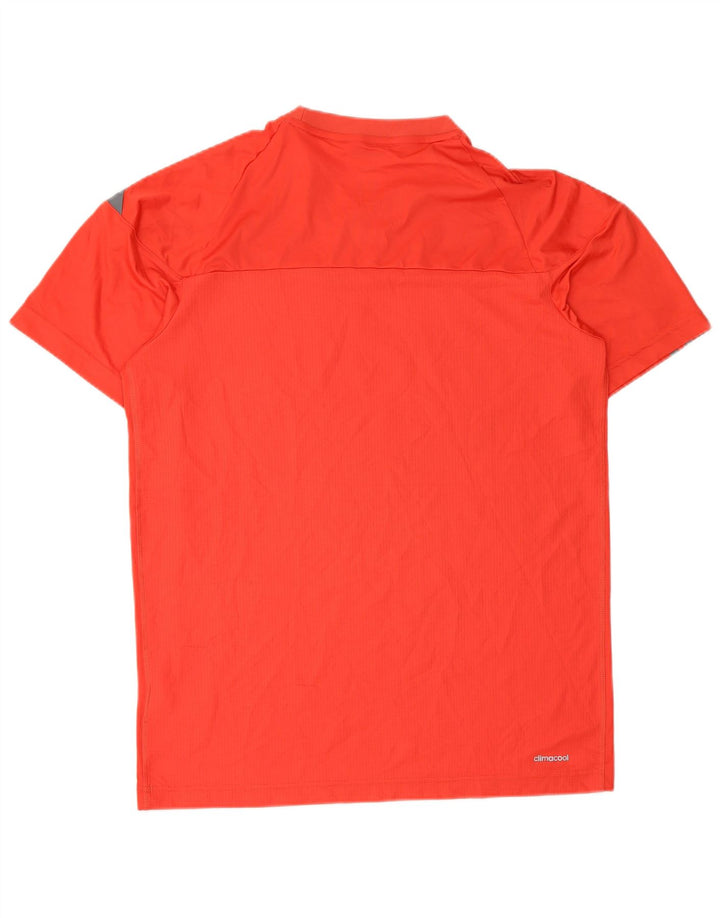 Adidas Homme Climacool T-Shirt Haut Rouge Moyen Colorblock Polyester