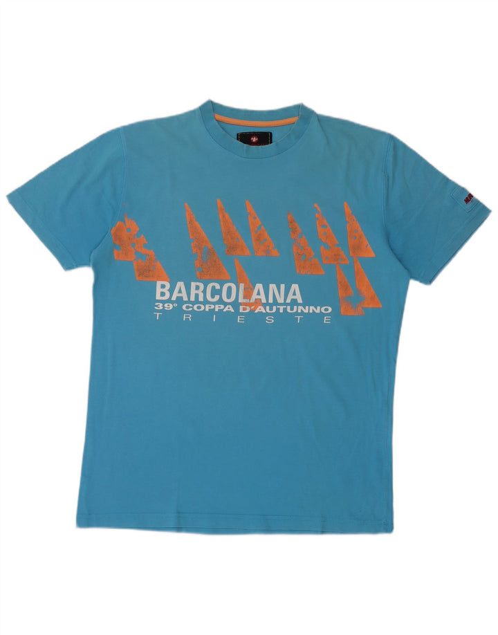 MURPHY & NYE T-Shirt Graphique Homme Grand Bleu Coton