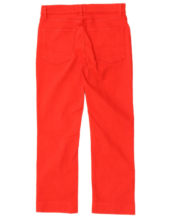 Zara Jean droit femme EU 40 Medium W30 L27 coton rouge