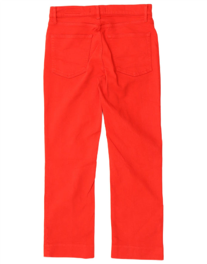 Zara Jean droit femme EU 40 Medium W30 L27 coton rouge