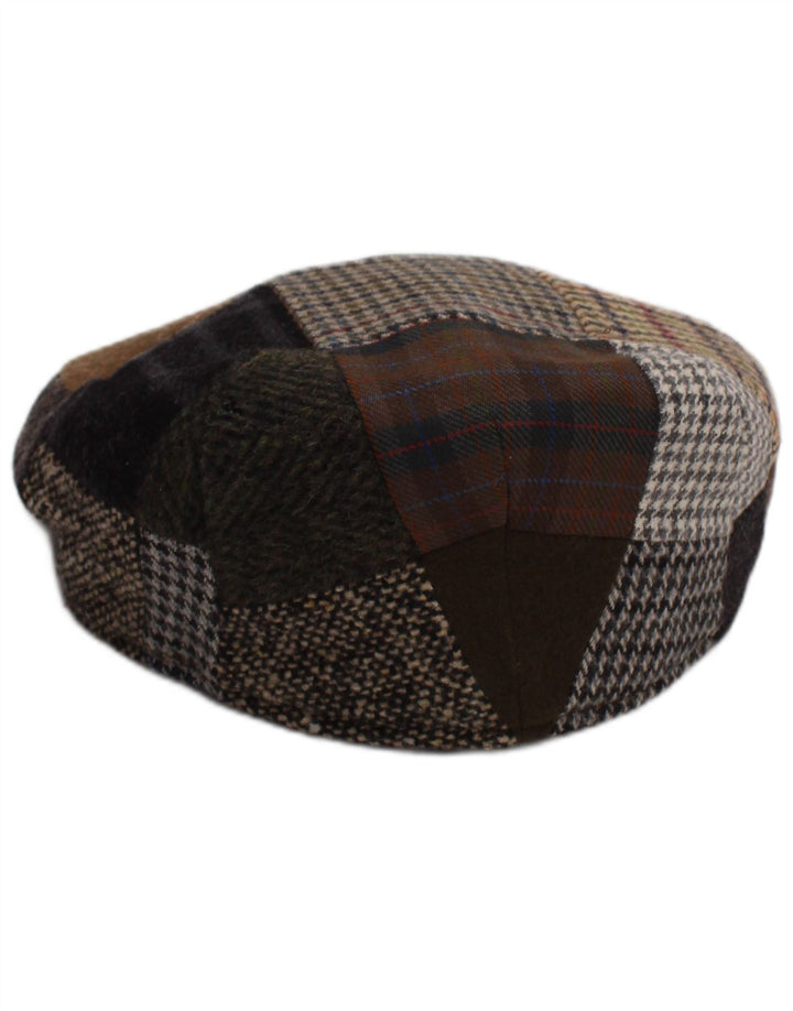 casquette plate vintage pour hommes moyen patchwork multicolore laine classique