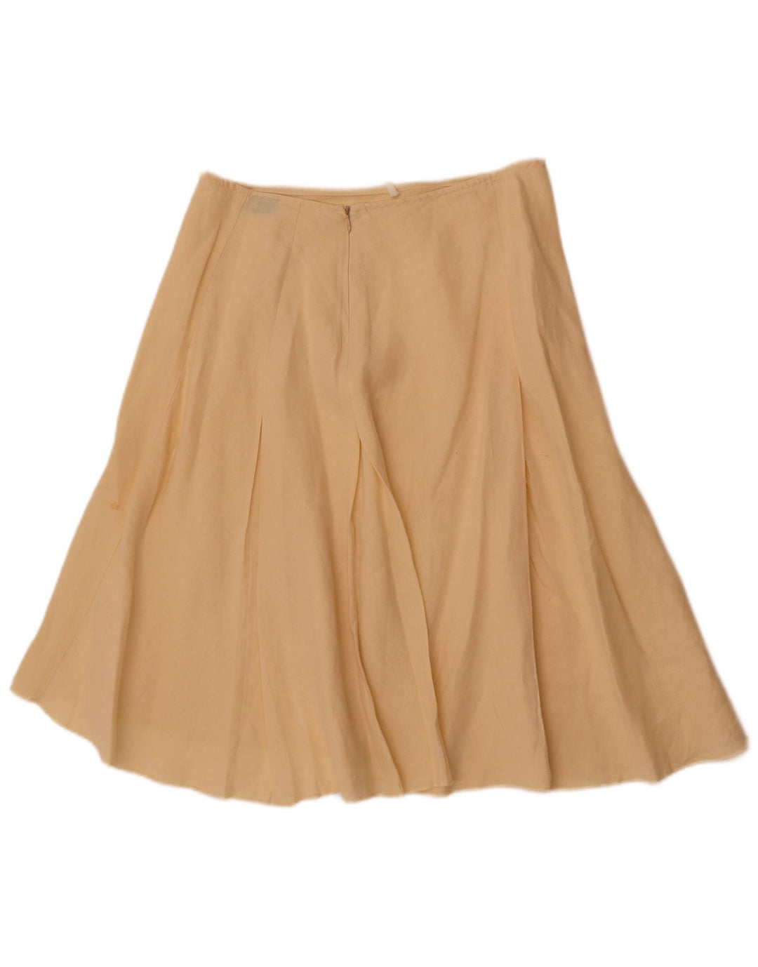 Benetton Jupe Trapèze W28 Jaune Moyen Femme
