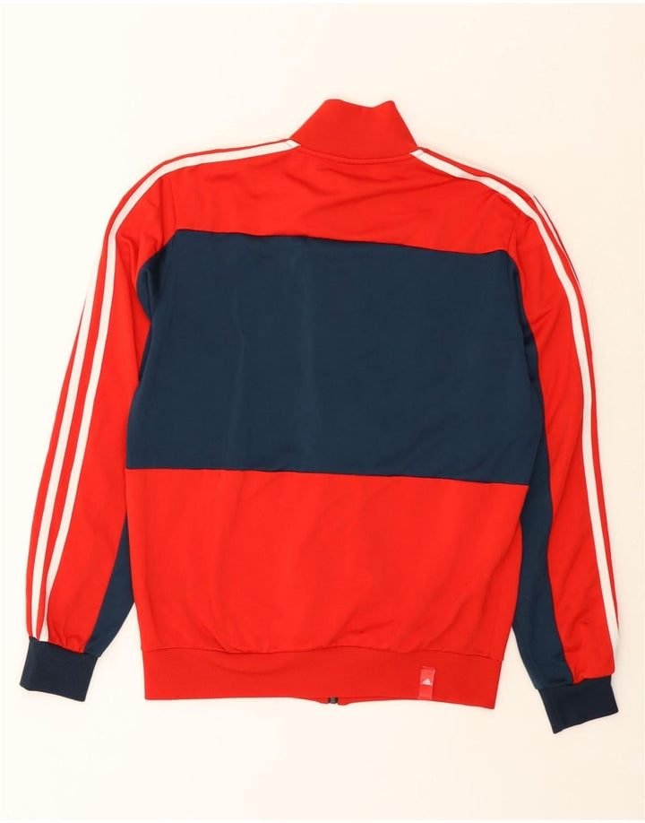 ADIDAS Veste de survêtement pour homme UK 38/40 Polyester color block rouge moyen