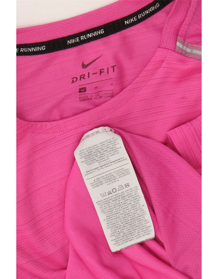 Nike Hommes Dri Fit T-Shirt Haut Rose Moyen Polyester