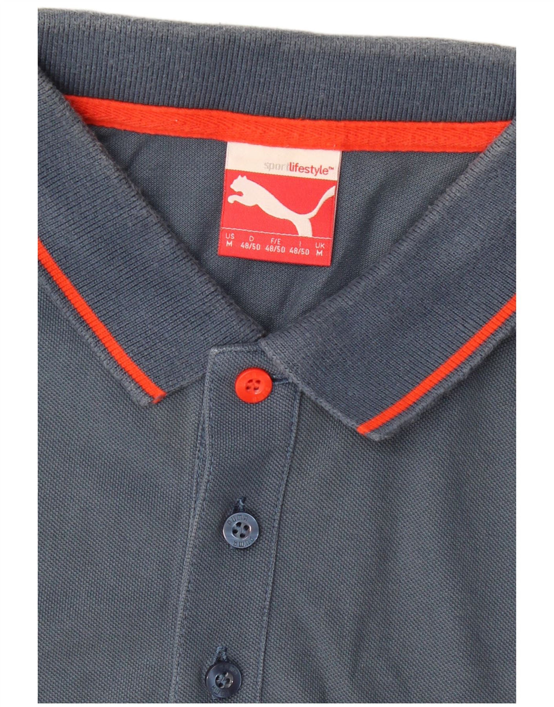PUMA Polo Homme Bleu Moyen