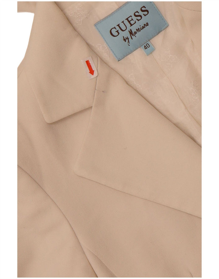 Guess By Marciano Veste blazer à 2 boutons pour femme IT 40 Small Blanc
