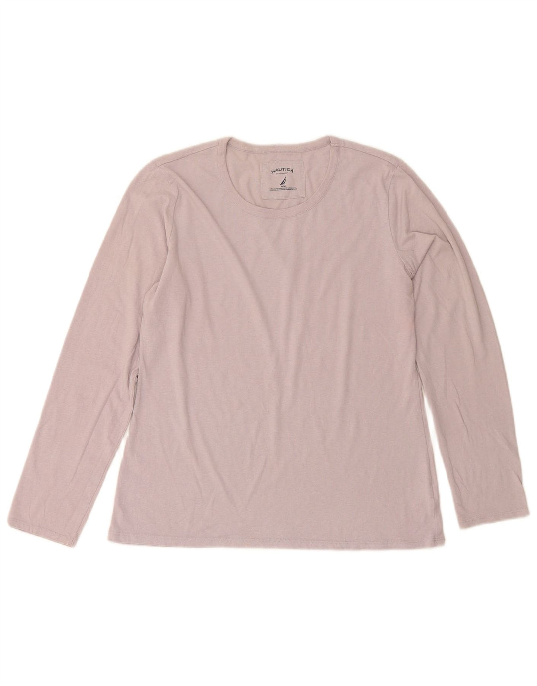 Nautica Haut à manches longues pour femme UK 44 Coton violet moyen