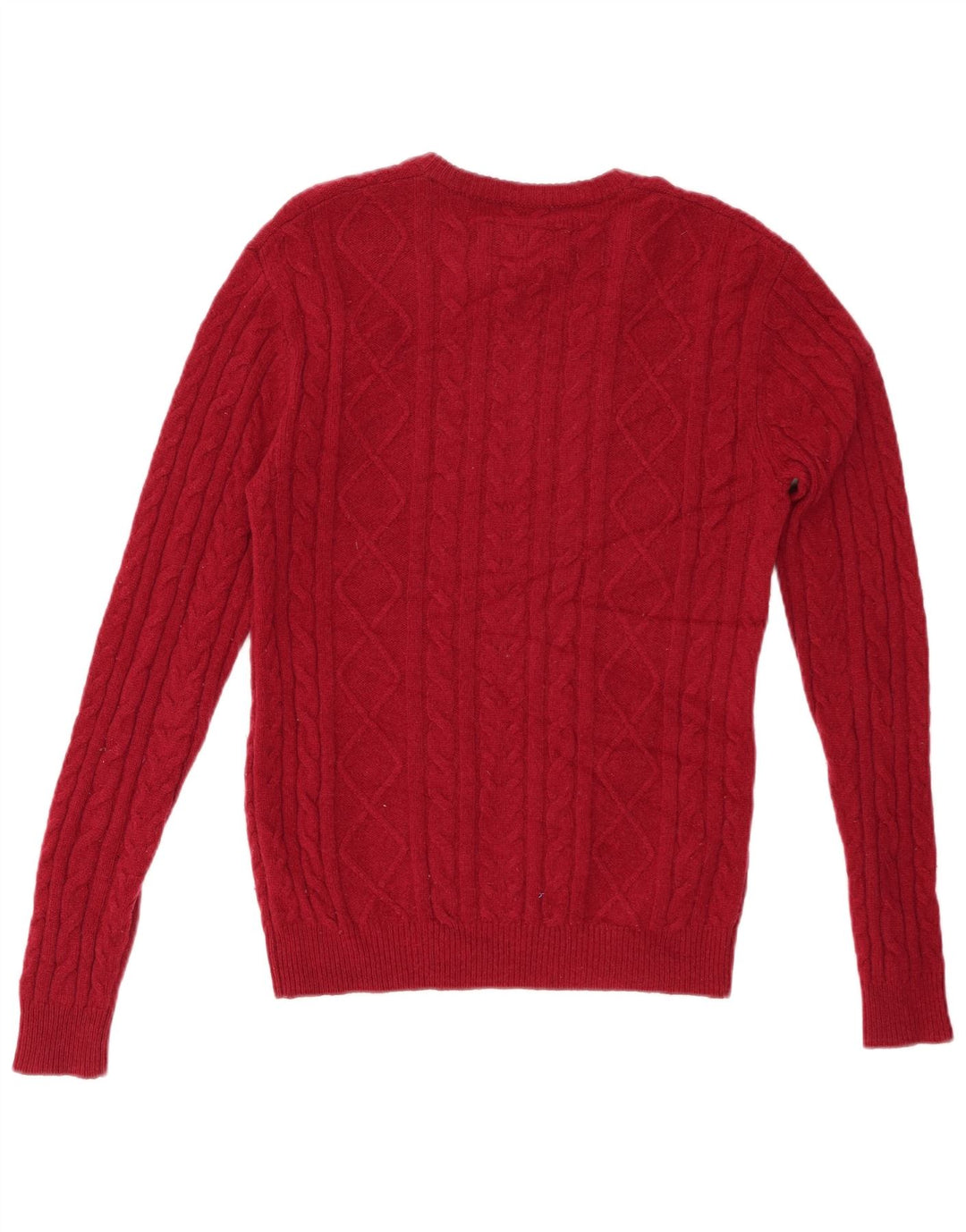 JACK WILLS Pull à col rond pour homme en laine rouge
