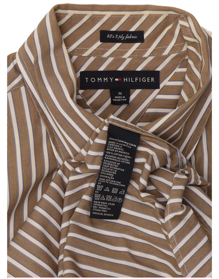 Tommy Hilfiger Chemise Homme Coton Rayé Beige Moyen
