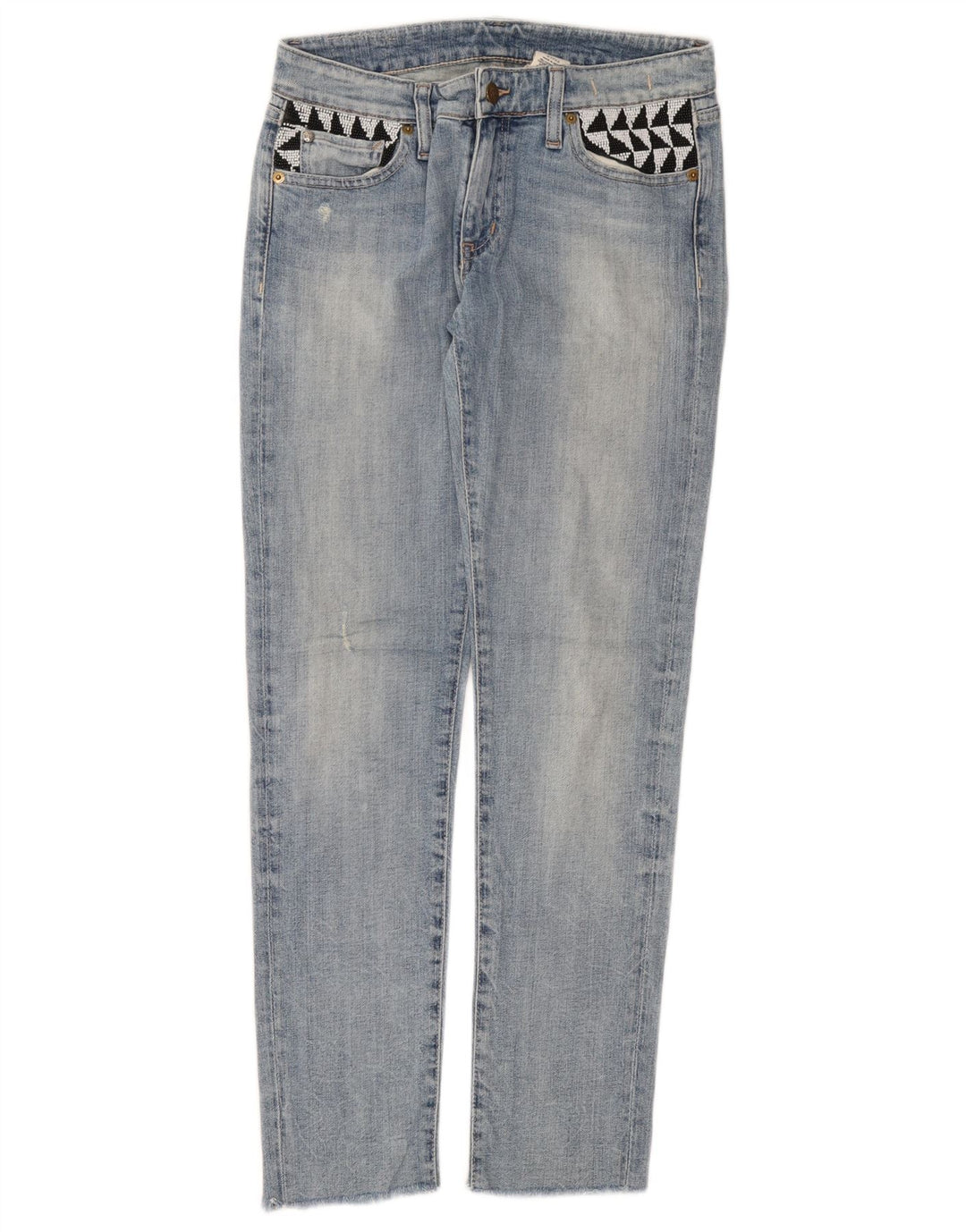 RALPH LAUREN Jean Slim Femme W27 L28 Bleu Coton