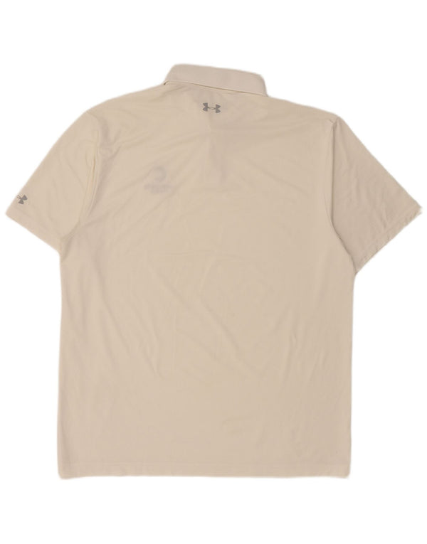 Under Armour Polo Heat Gear Homme Grand Blanc
