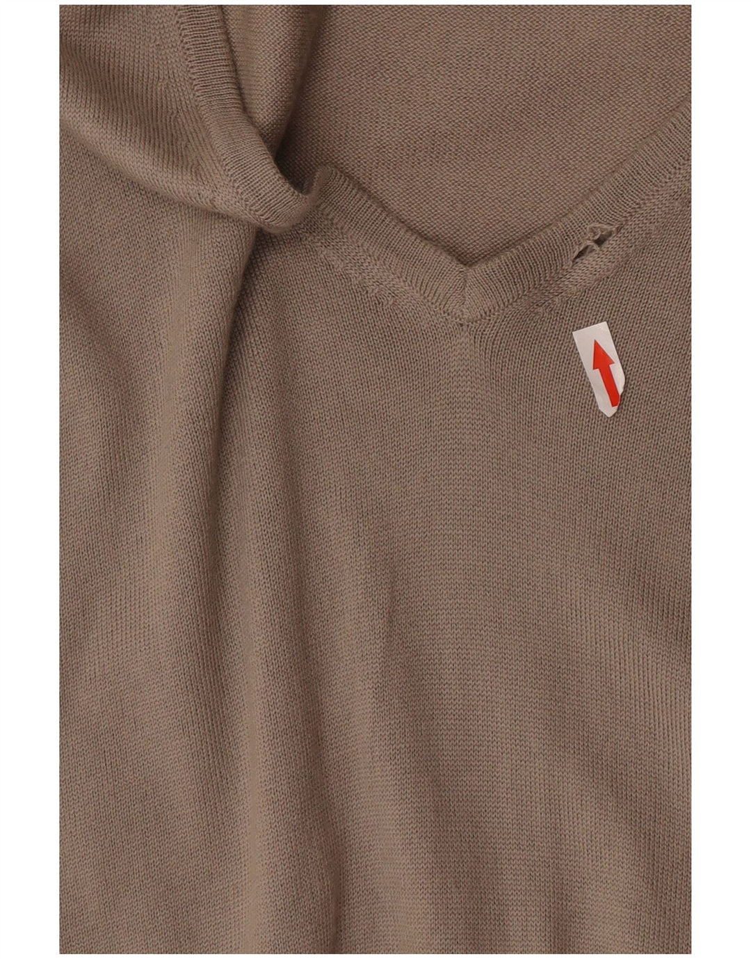 Marks & Spencer Pull autographe à col en V pour homme XL en laine beige