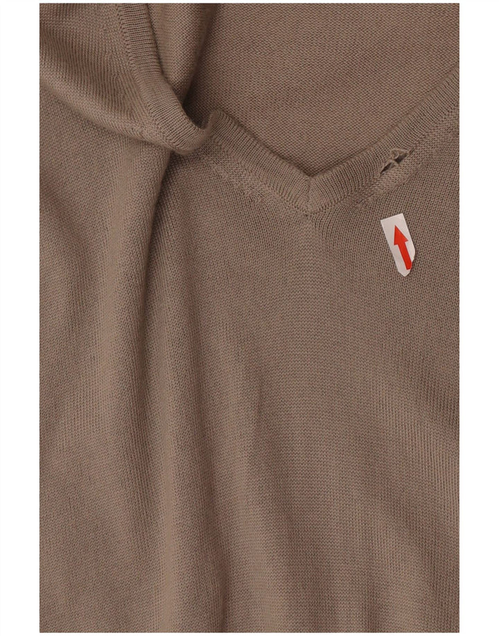 Marks & Spencer Pull autographe à col en V pour homme XL en laine beige