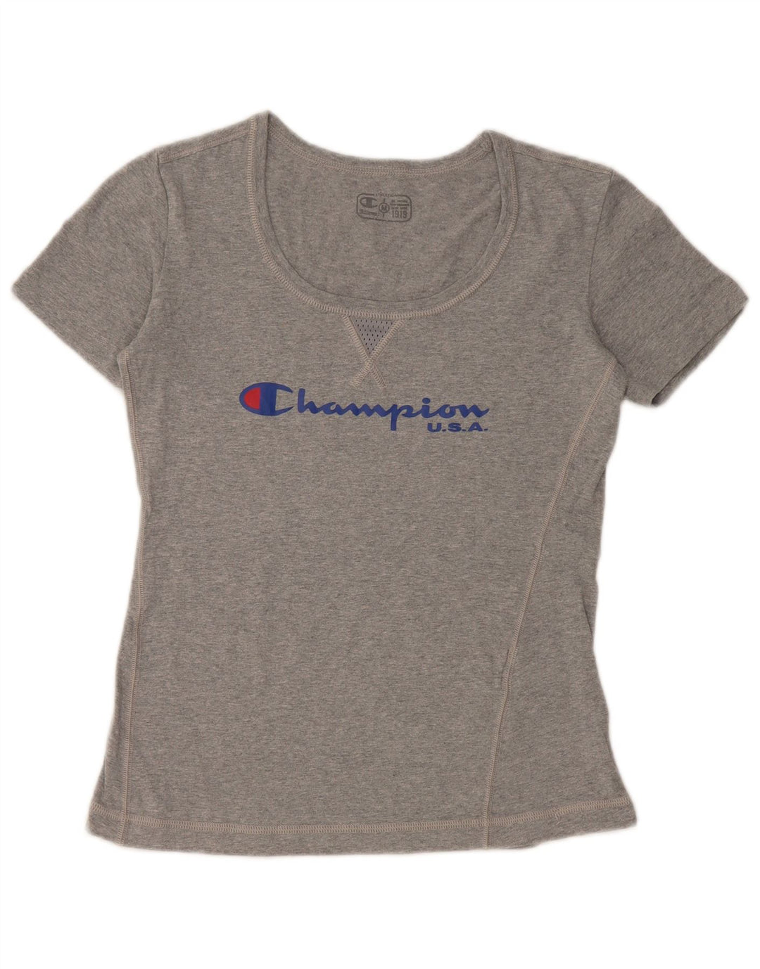CHAMPION T-shirt graphique pour femme UK 12 Gris moyen