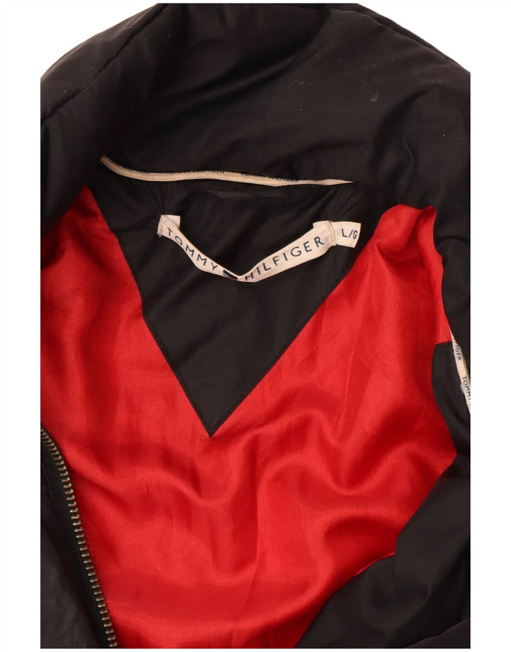 Tommy Hilfiger Veste matelassée pour femme UK 16 Large Noir Polyester
