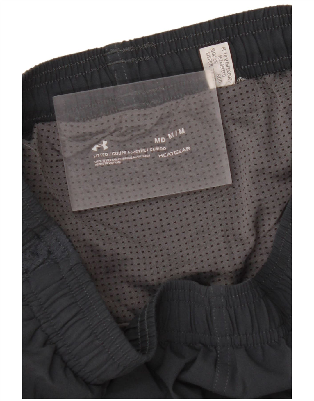 UNDER ARMOUR Short de Sport Heat Gear Homme Gris Moyen Colourblock