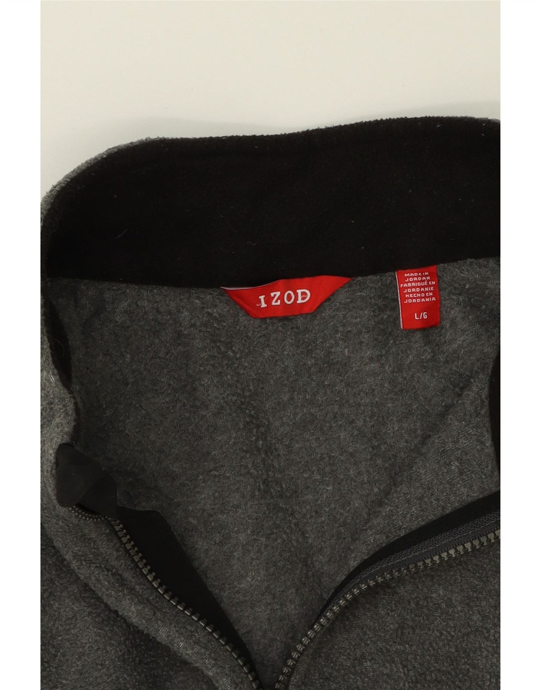 IZOD Mens Fleece Gilet UK 40 Large Grey Polyester Vintage Izod and Second-Hand Izod from Messina Hembry 
