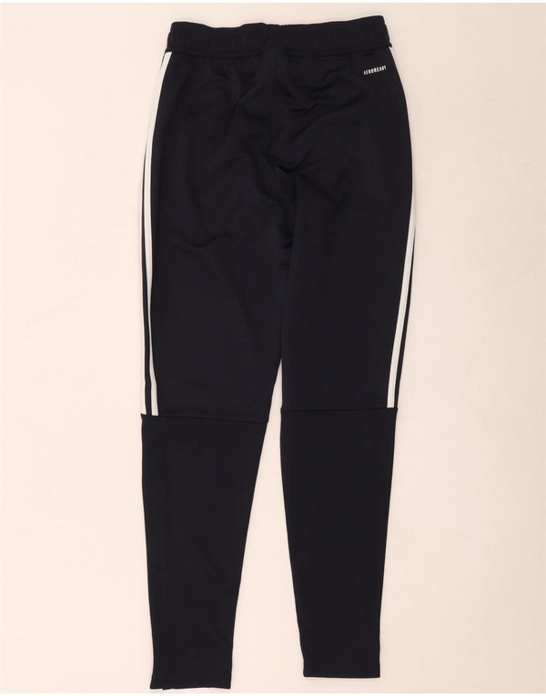 Adidas Pantalon de survêtement Aeroready pour femme UK 10 Small Bleu marine Polyester