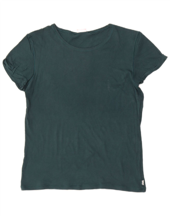Fila T-Shirt Homme Vert Moyen Coton