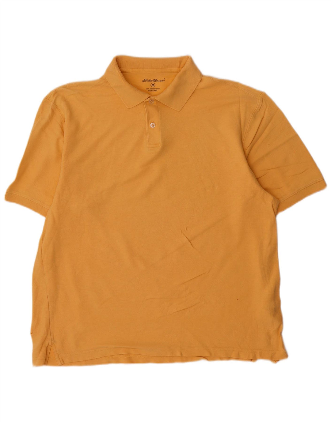 Eddie Bauer Polo Homme Coton Jaune Moyen