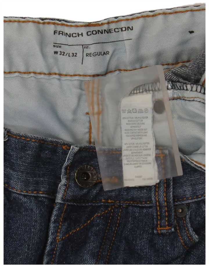 French Connection Jean Droit Regular Homme W32 L32 Bleu Coton