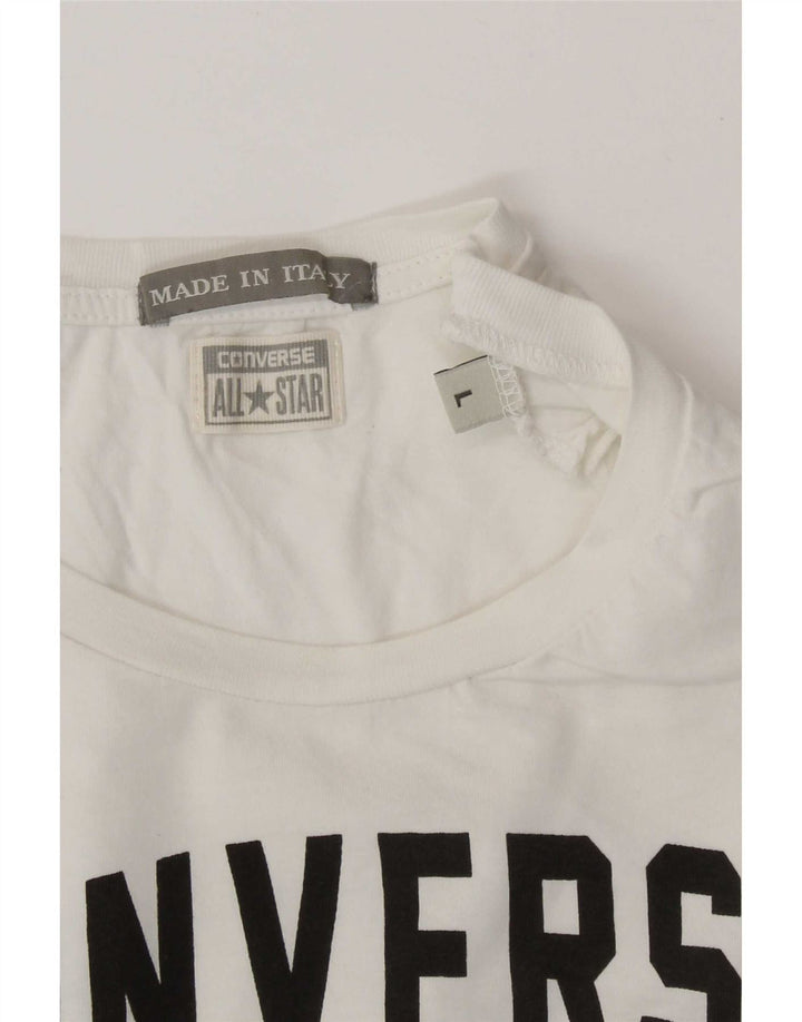Converse Débardeur graphique pour femme UK 14 Large Blanc