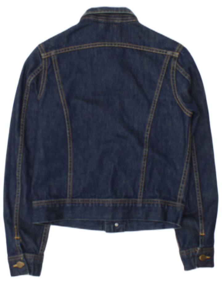 Lee Veste en jean pour femme UK 10 Petit coton bleu marine